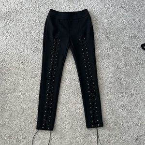 Meshki Suede Lace Up Pants